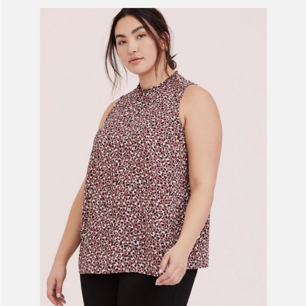 torrid Sleeveless Blouse 1 leopard print